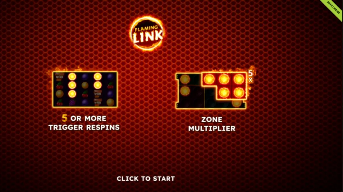 Tampilan visual slot 40 Finest XXL Flaming Link dengan simbol buah neon
